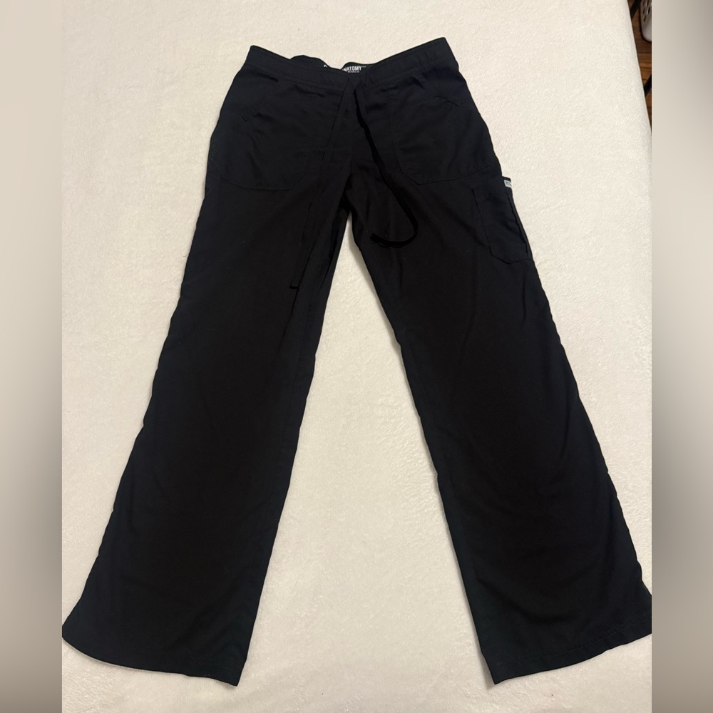 Grey's Anatomy Women's Black Nursing Cargo Scrub Pants